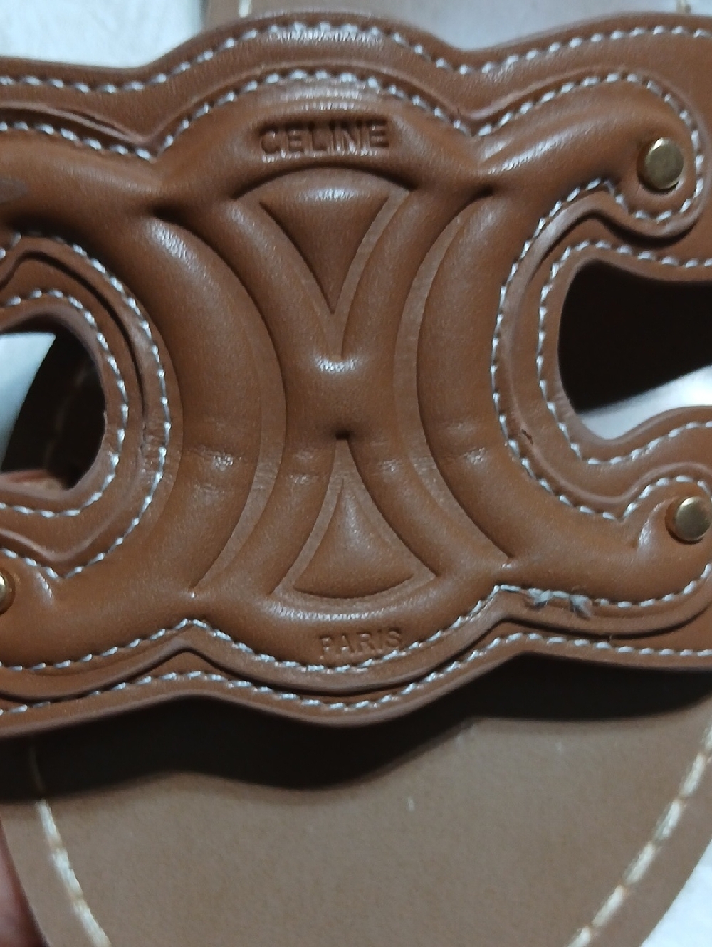 Celine Triomphe Mules Sandals Size 38 - Picture 7 of 7